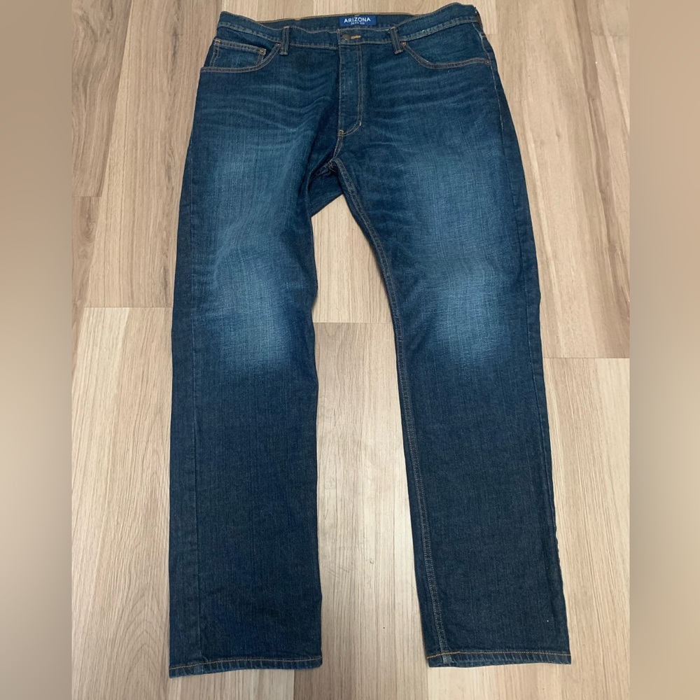 Arizona Jean Company Flex Athletic Fit Dark Wash Jeans Size 38 X 32